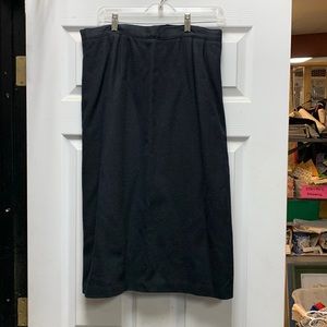 Black wool skirt size 18